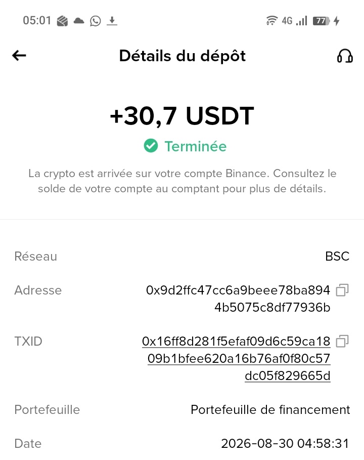 Preuve de paiement Hypercodex de Bevoc