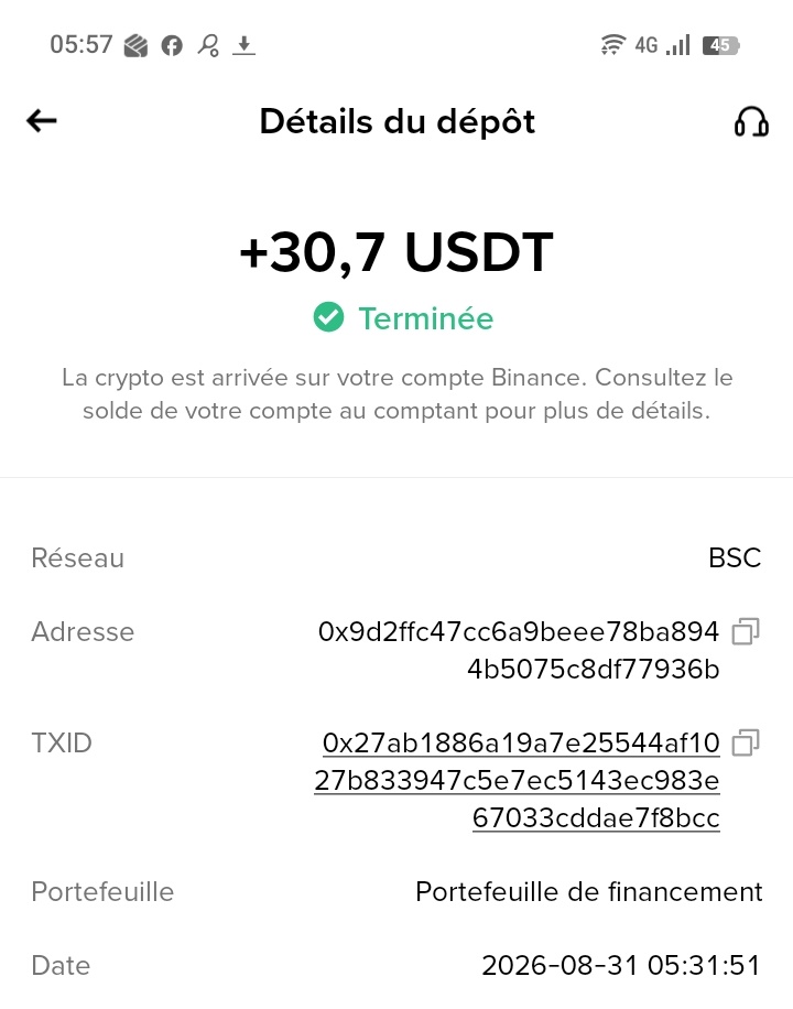 Preuve de paiement Hypercodex de Bevoc