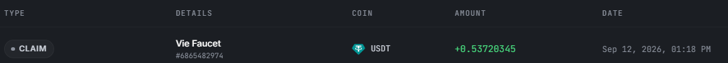 Preuve de paiement Vie faucet de Clicfoo