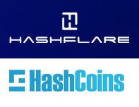 Image Présentation d’un réel Clood Mining Hashflare " HashCoins "